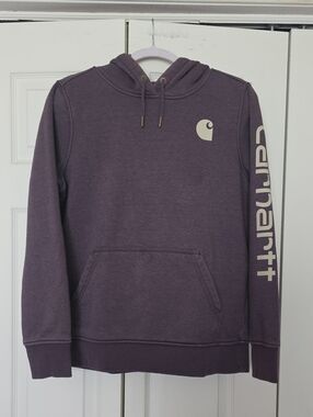 Ladies Carhartt Plum Logo Pullover Hoodie